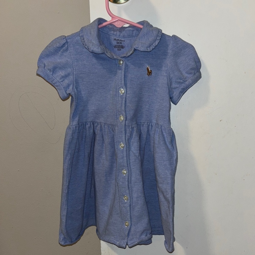 Adorable Blue Button-Down Dress